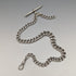 Around 1900 British Antique Sterling Silver Albert Chain Extra Thick 56g No Fob